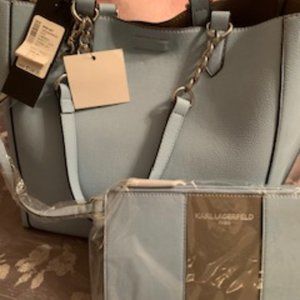 Karl Largerfeld  Reversible Bag Brand New & makeup matching bag